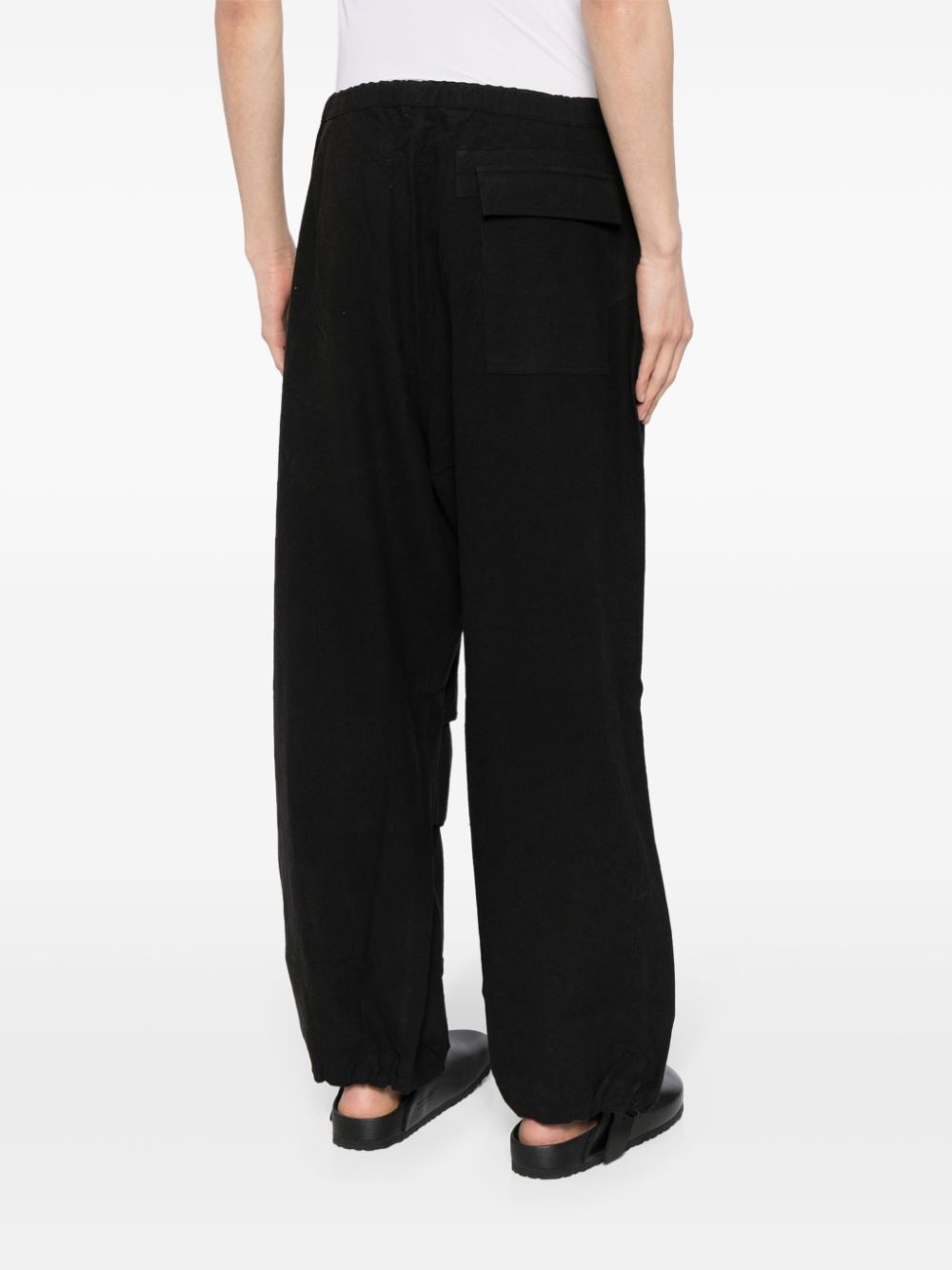 organic cotton straight trousers - 4