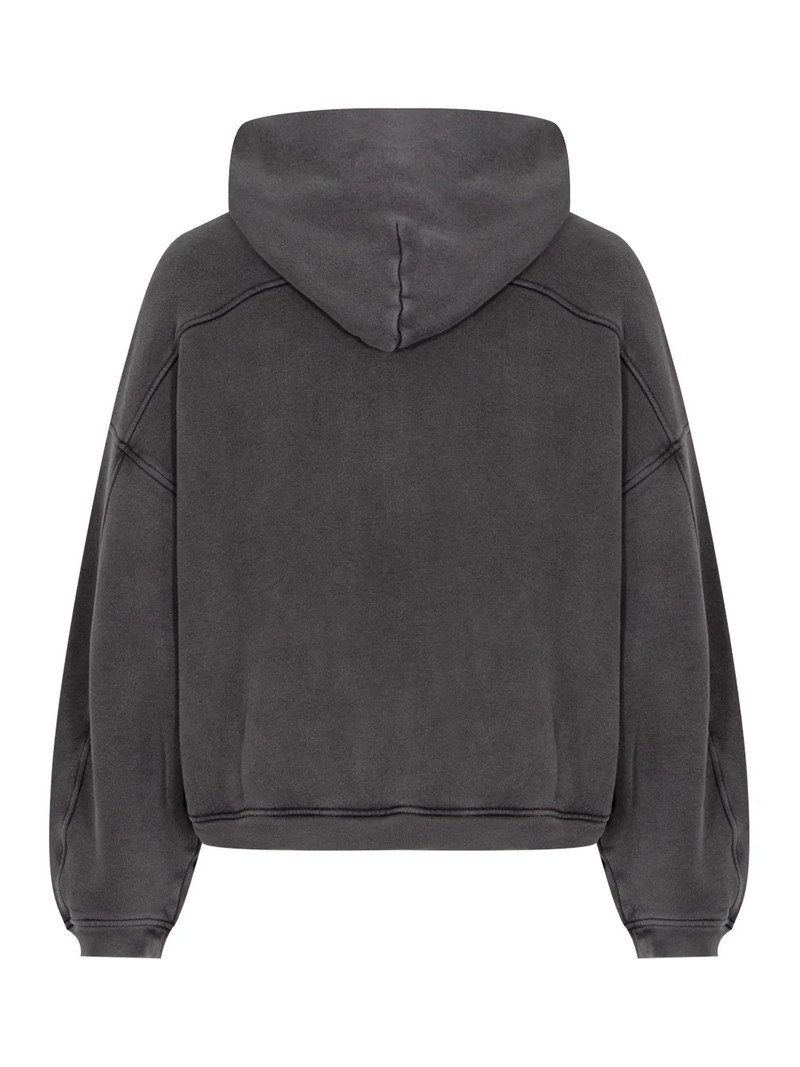 Alexander Wang Oversize Zip-Up Hoodie In Cotton Terry outlook