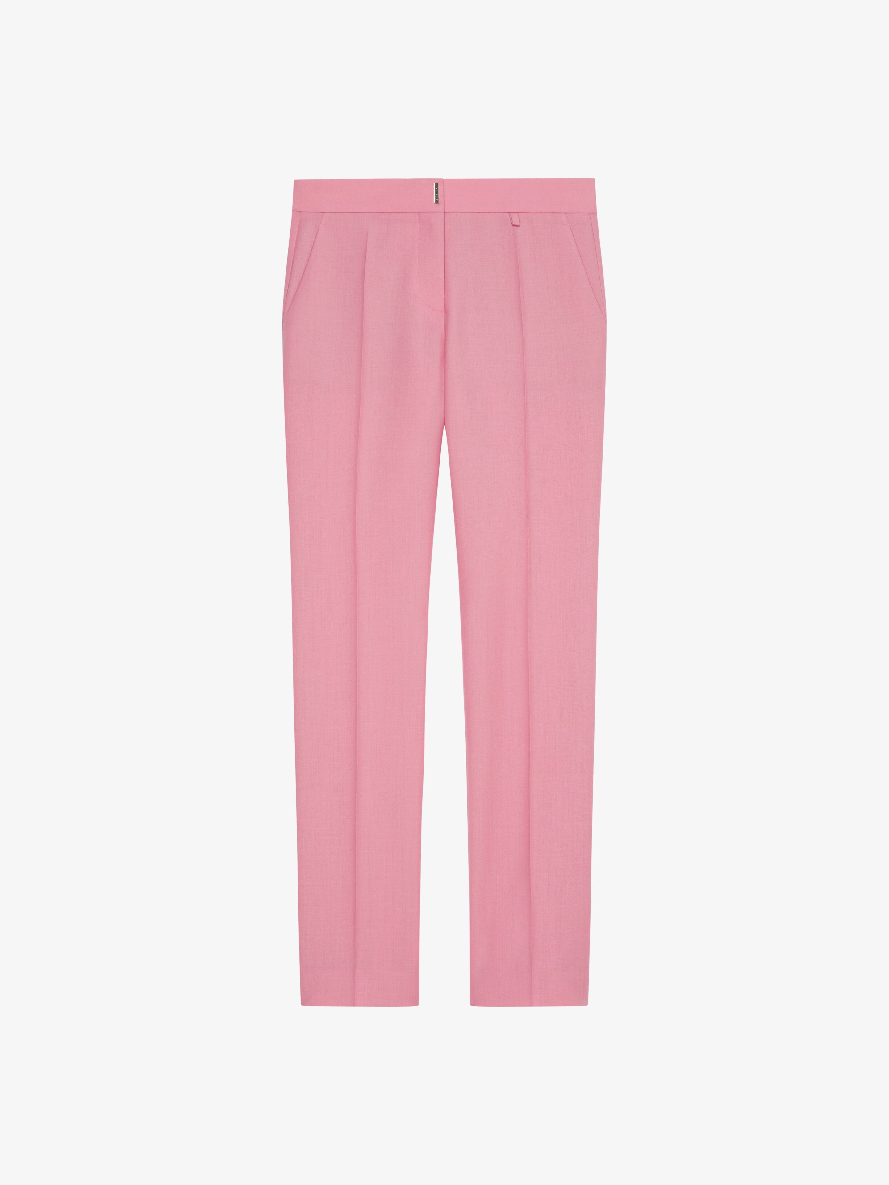 TAILORED PANTS IN WOOL AND MOHAIR - 1