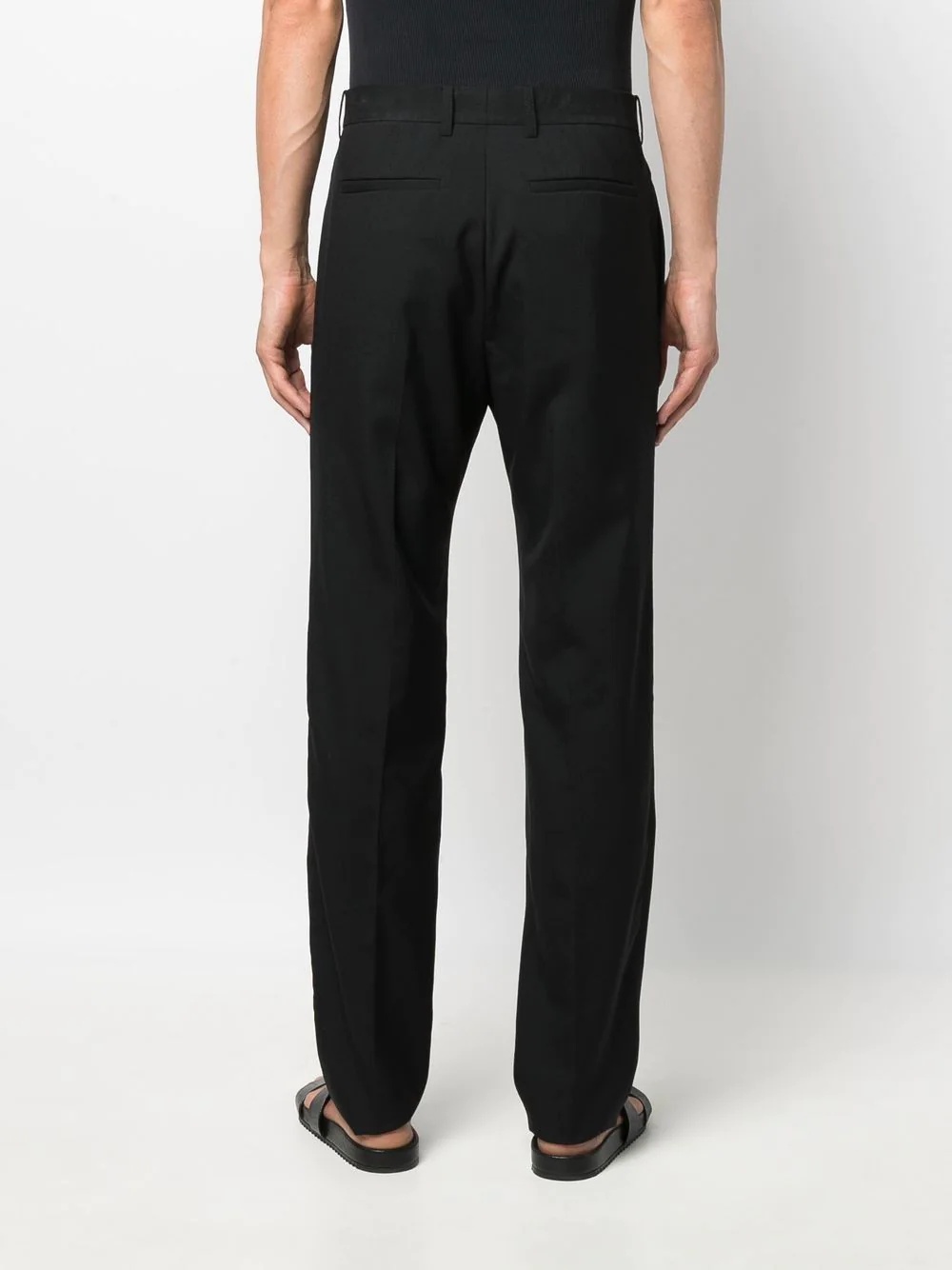 pressed-crease four-pocket tailored trousers - 4