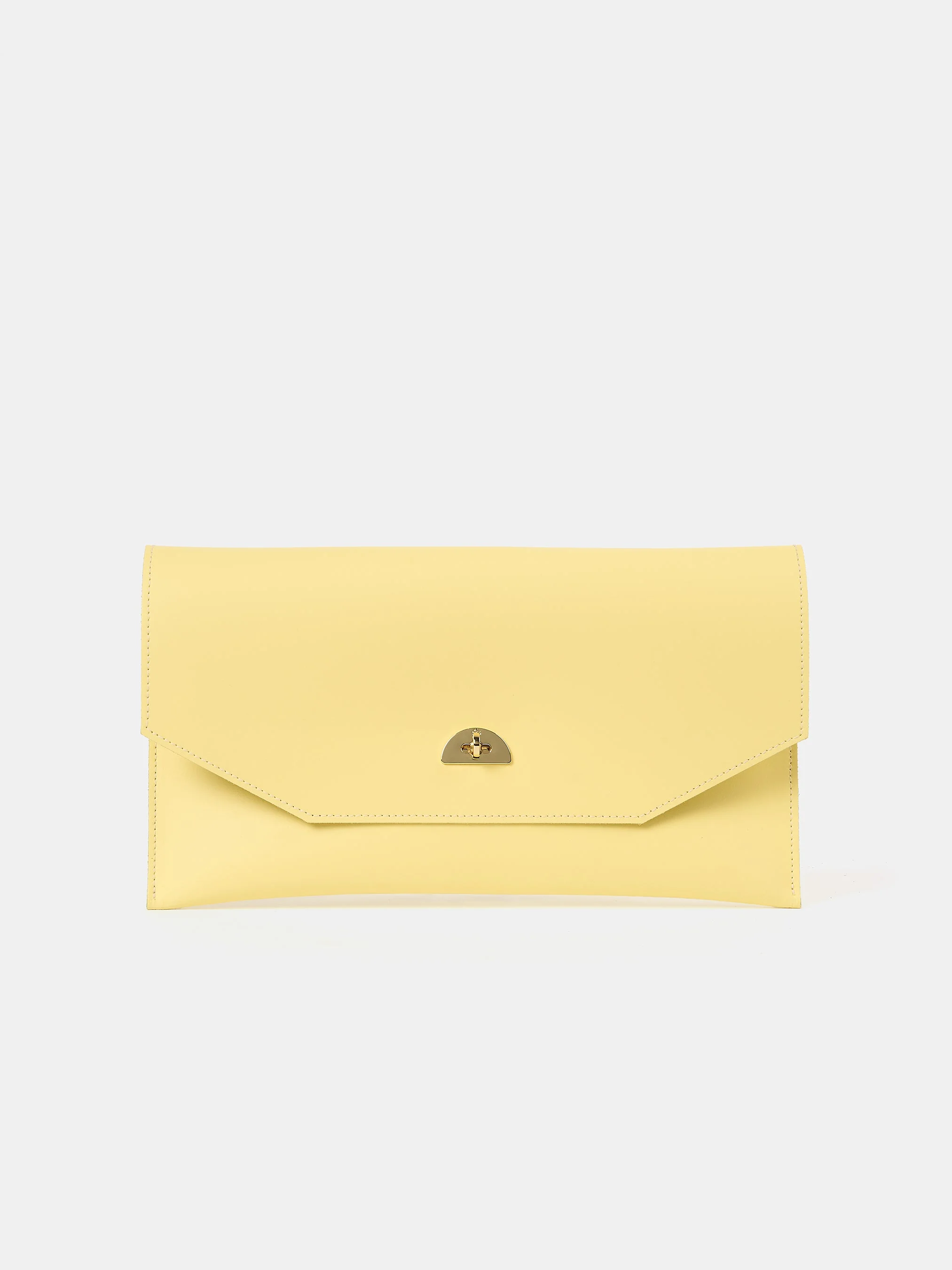 The Oversized Twist Lock Pouch - Lemon - 1