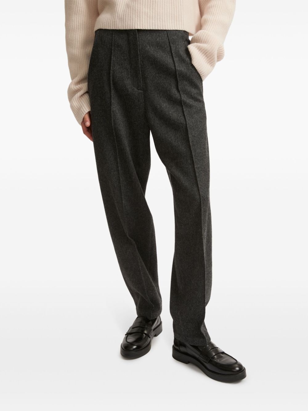 flannel tailored trousers - 3