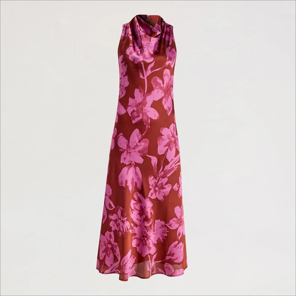 Cowl Neck Maxi Dress - 1