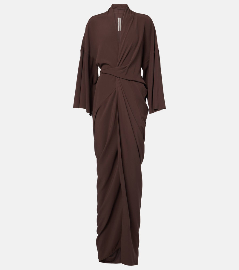 Satin wrap gown - 1