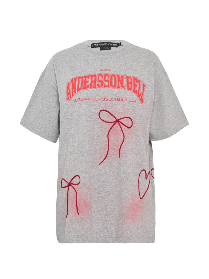 ribbon-embroidery spray T-shirt 1