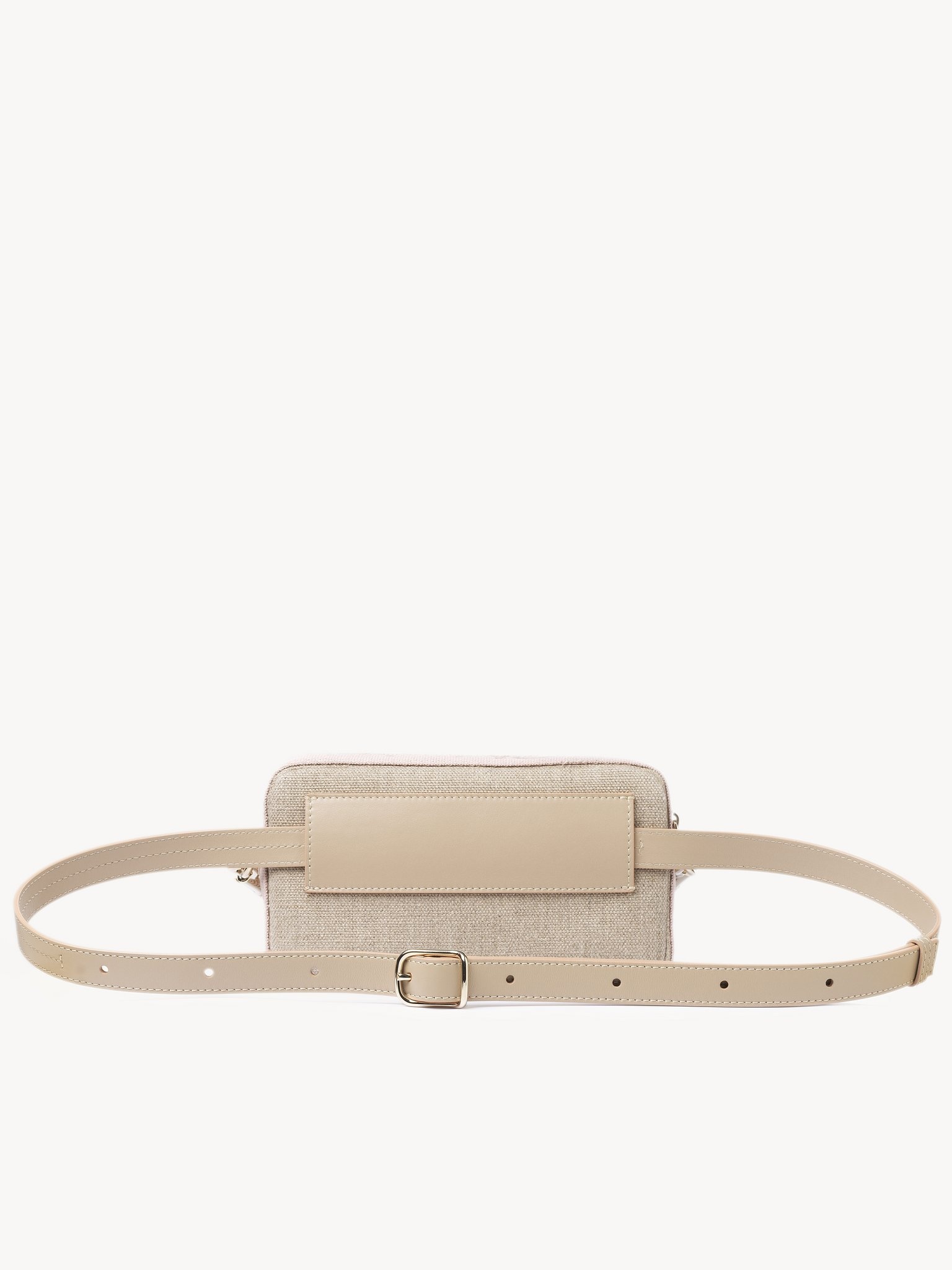 Chloé Logo Woody Belt Bag in White