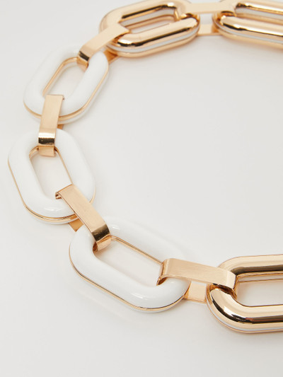 Max Mara Resin and metal chain necklace outlook
