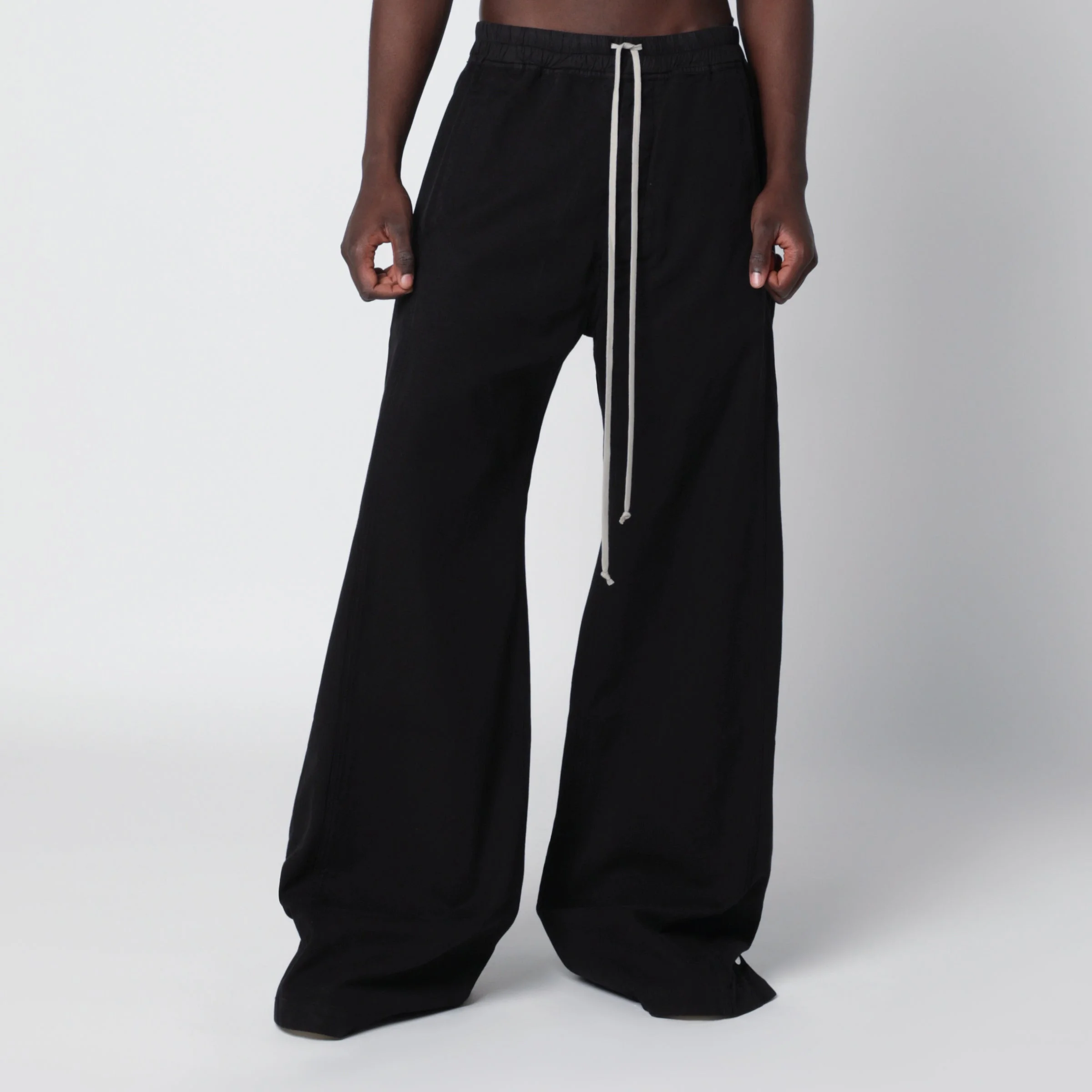 Pusher trousers in cotton, Black - 1