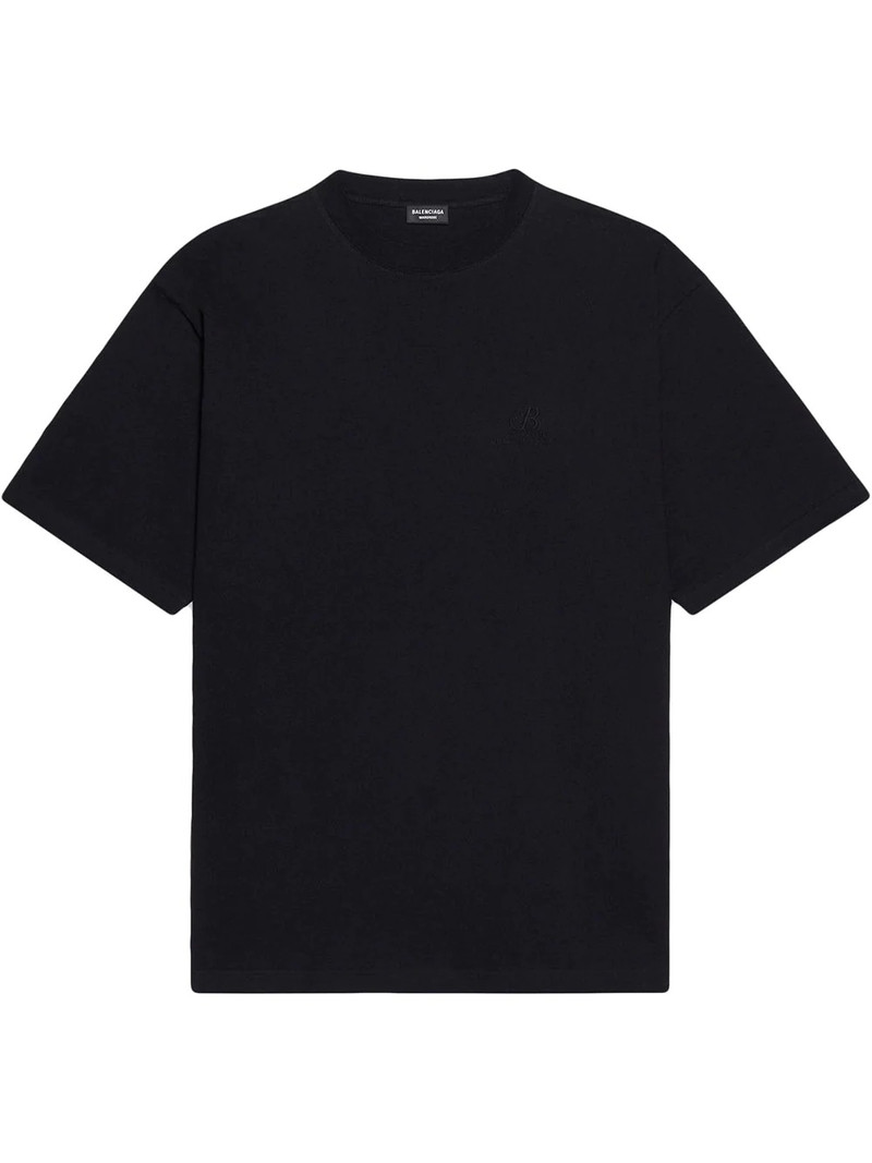 Boxy crew-neck short-sleeve T-shirt - 1