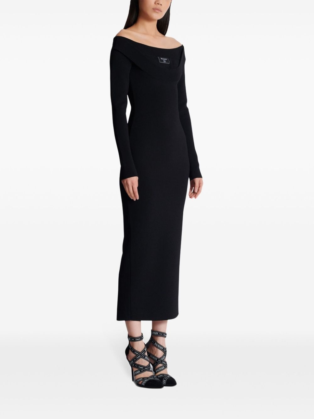 ribbed-knit maxi dress - 3