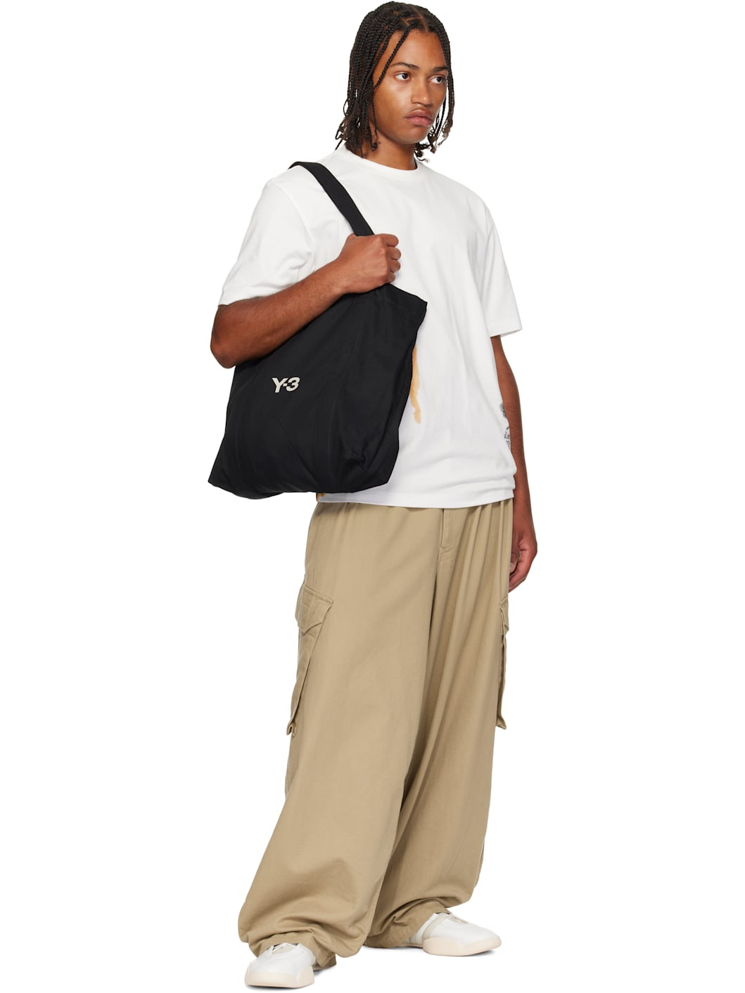 Black 'Y-3' Canvas Tote - 4