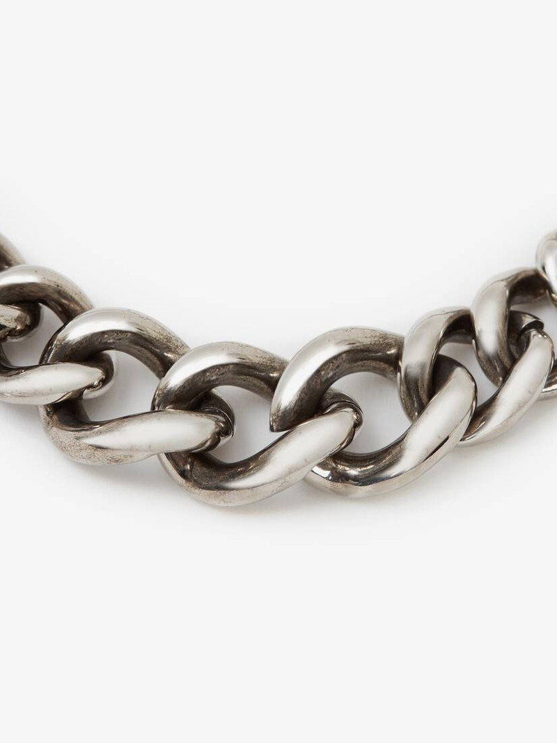 Alexander McQueen Chain Choker in Antique Silver outlook