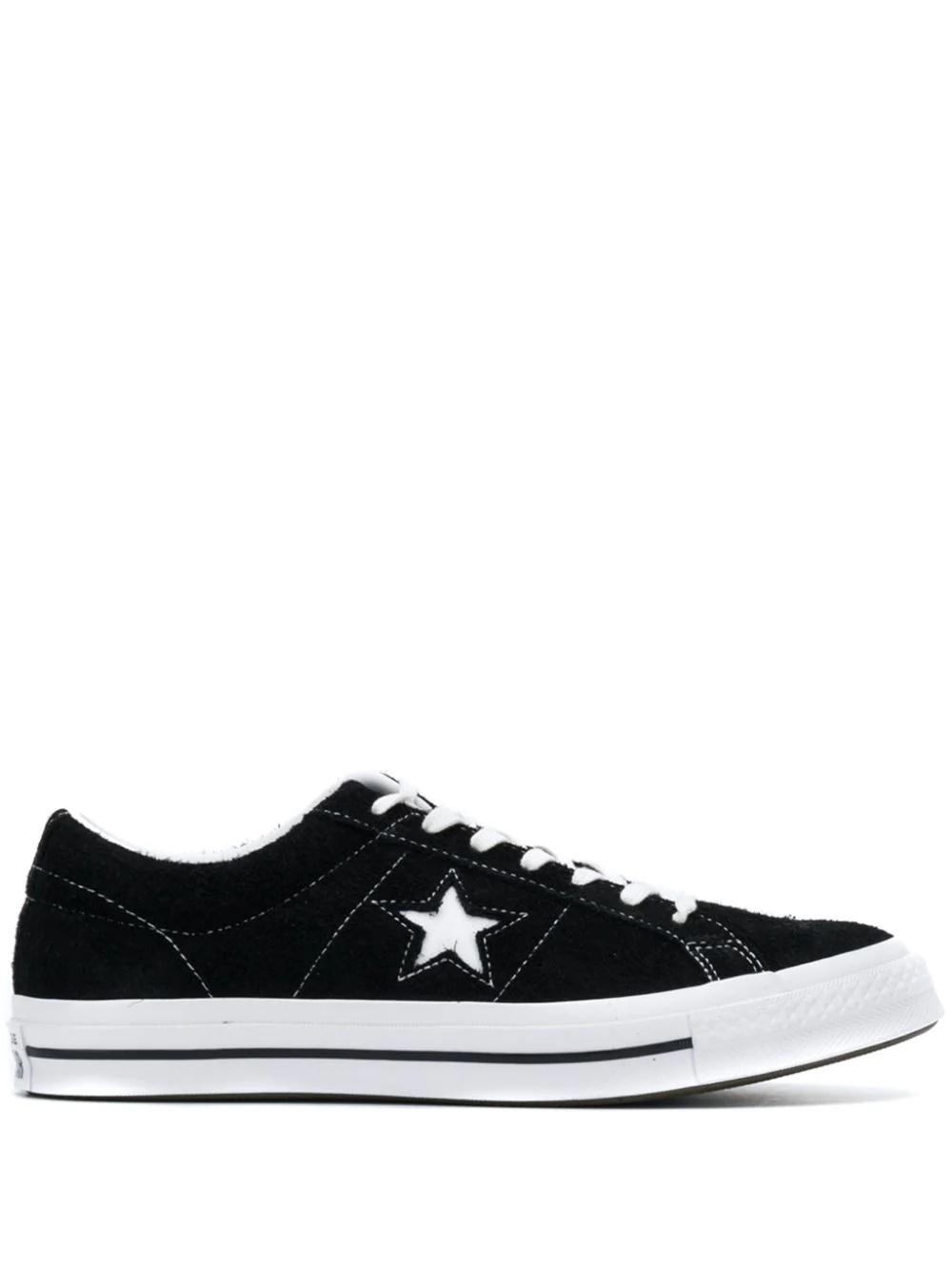 Black One Star premium suede low top sneakers - 1