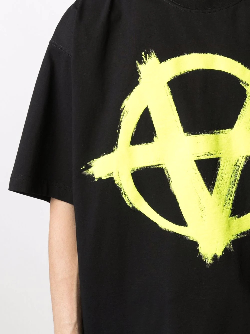 Inverted Anarchy print T-shirt - 6