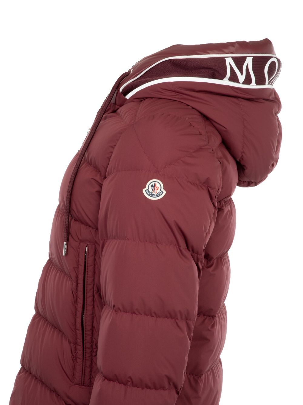 logo-patch padded jacket - 3
