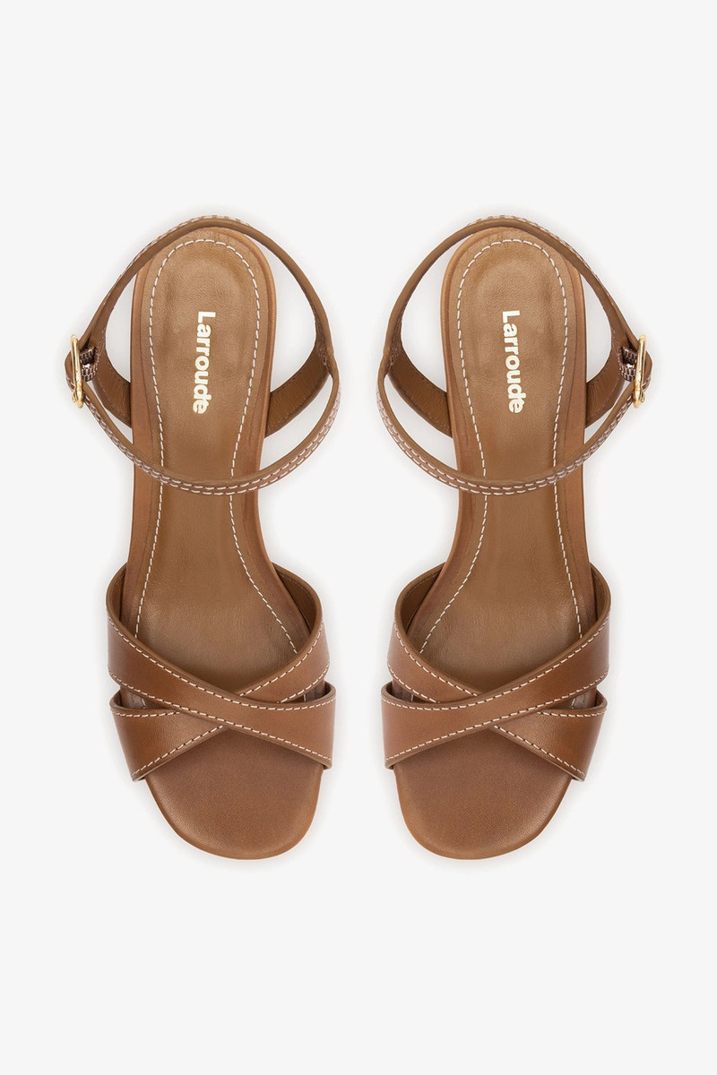 Bianca Low Sandal Caramel Leather 6