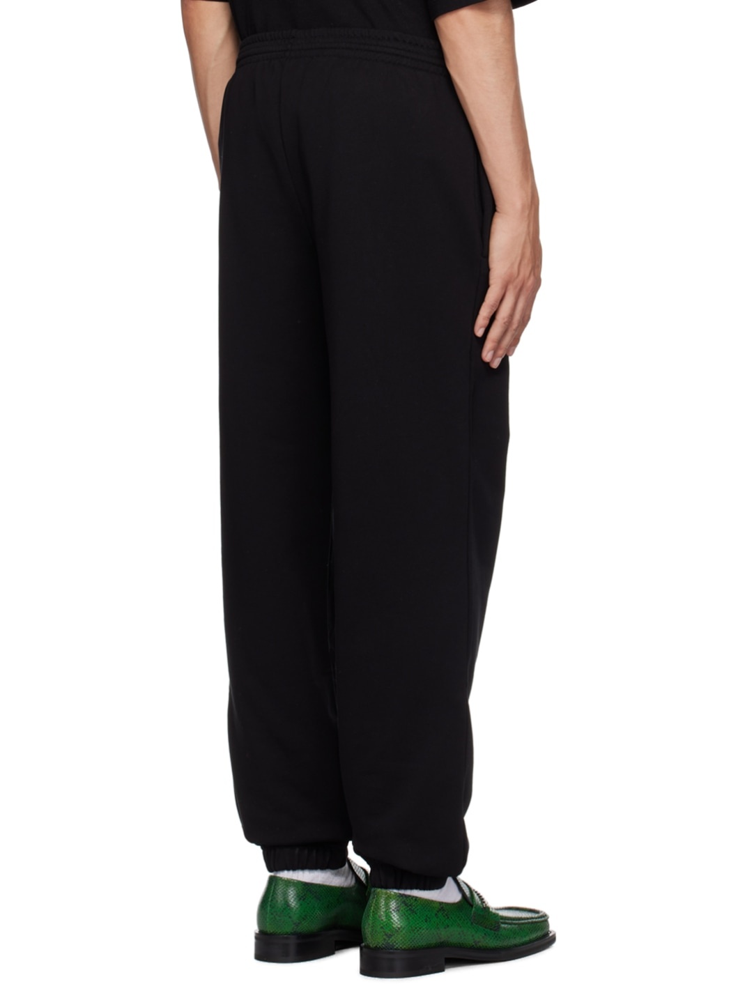 Black Slim-Fit Track Pants - 3