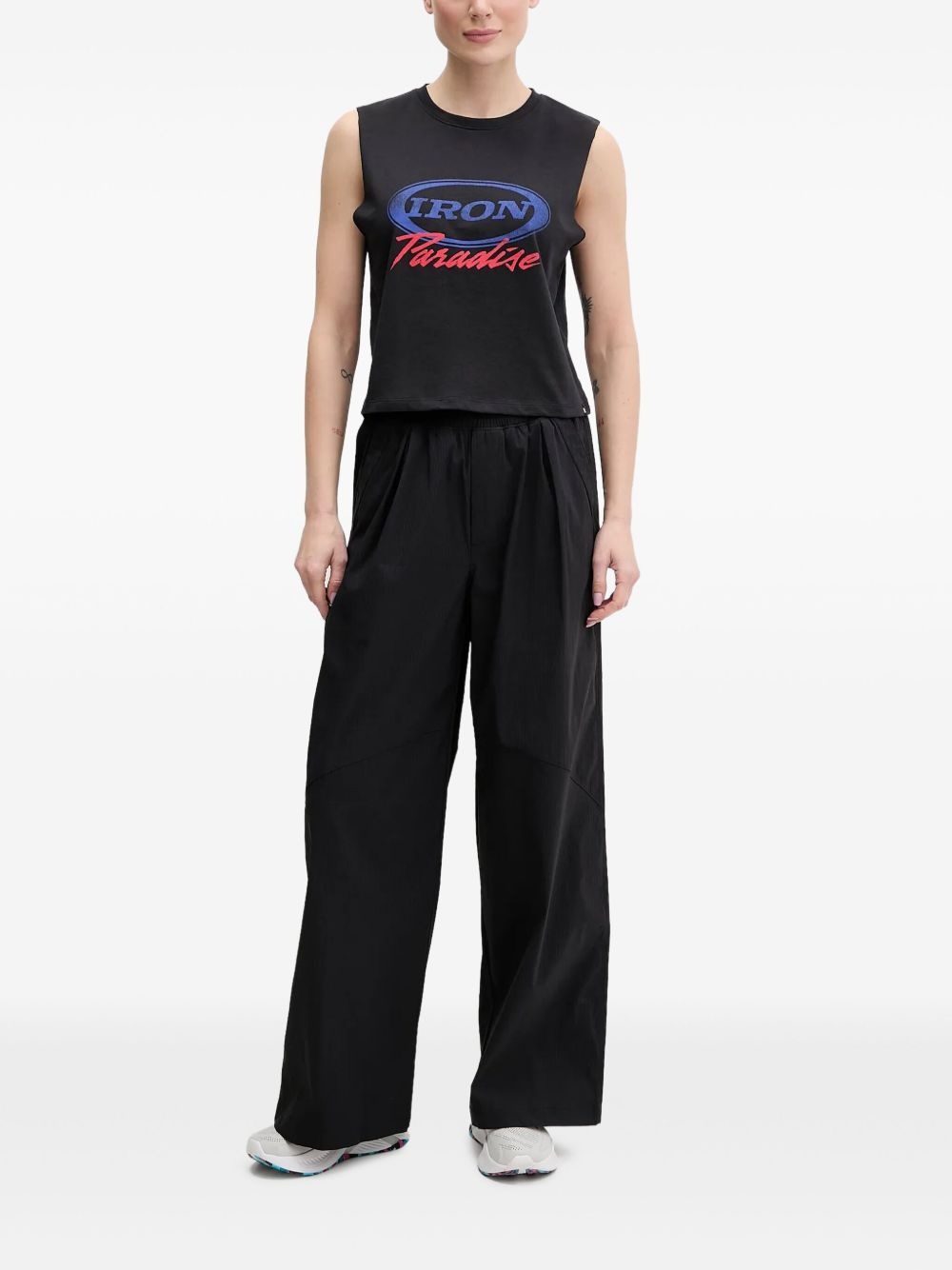pleated wide-leg trousers - 2
