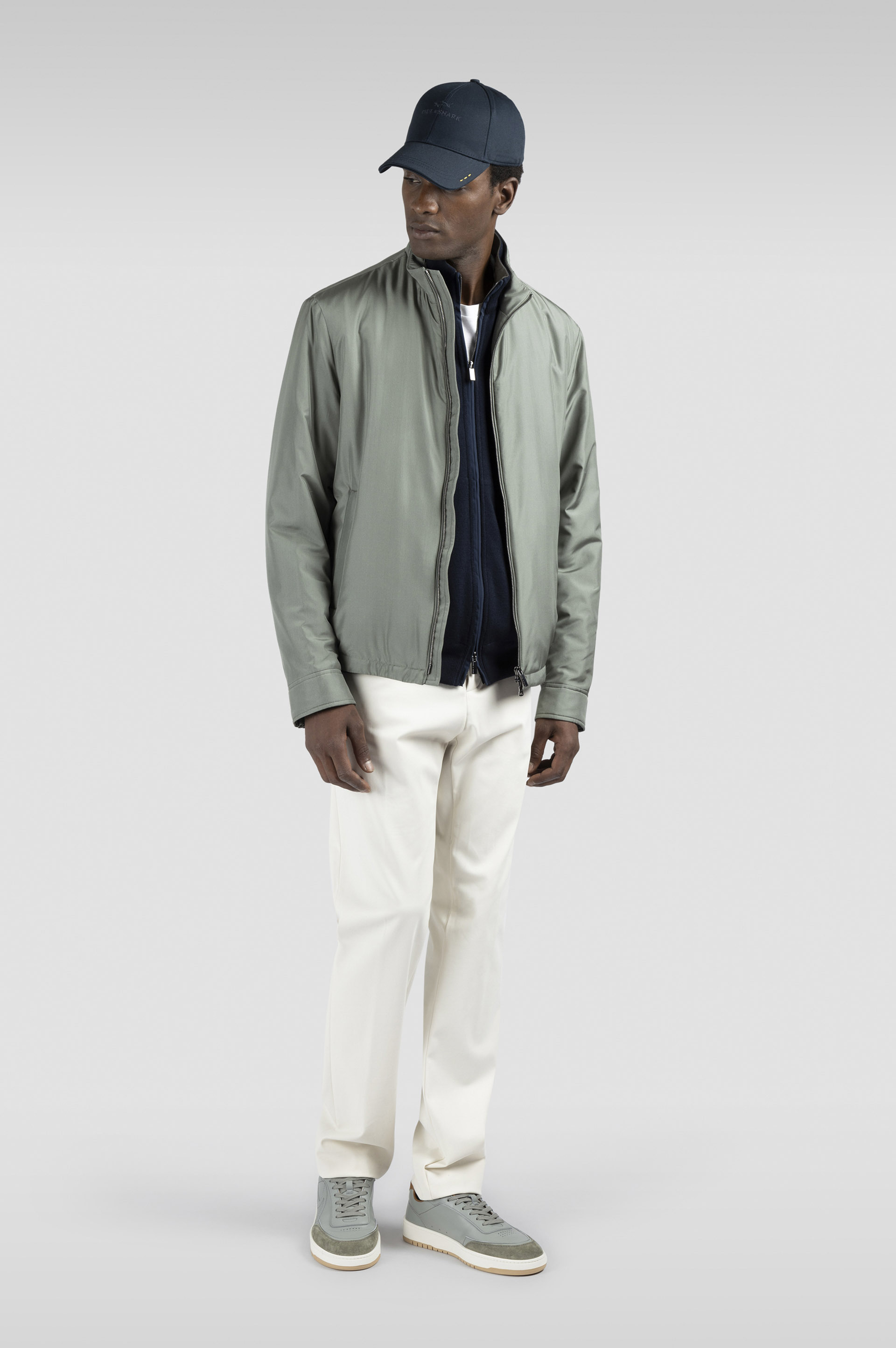 SOFT COOL TOUCH WOOL ZIP-UP SWEATER WITH TYPHOON® PLATINUM DETAILS - 2