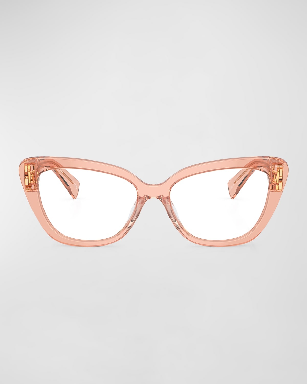 Logo Acetate & Plastic Cat-Eye Glasses - 3