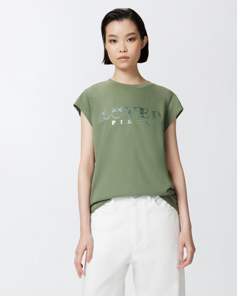 PINKO T-SHIRT SLIM PINKO LOVER outlook