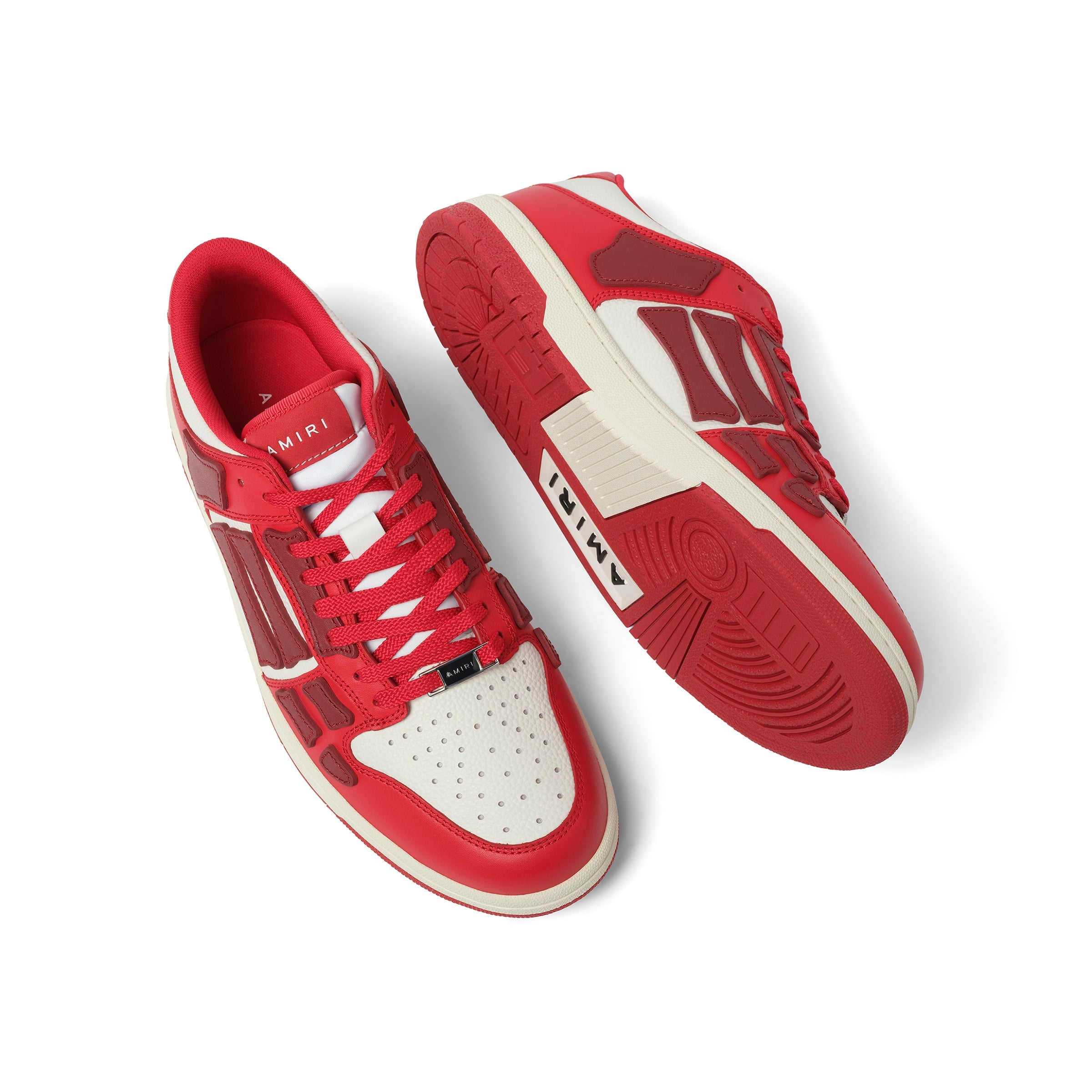 Skeleton Sneaker in Red/White - 4