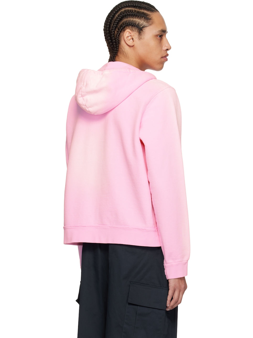 Pink Fitted Zip Hoodie - 3