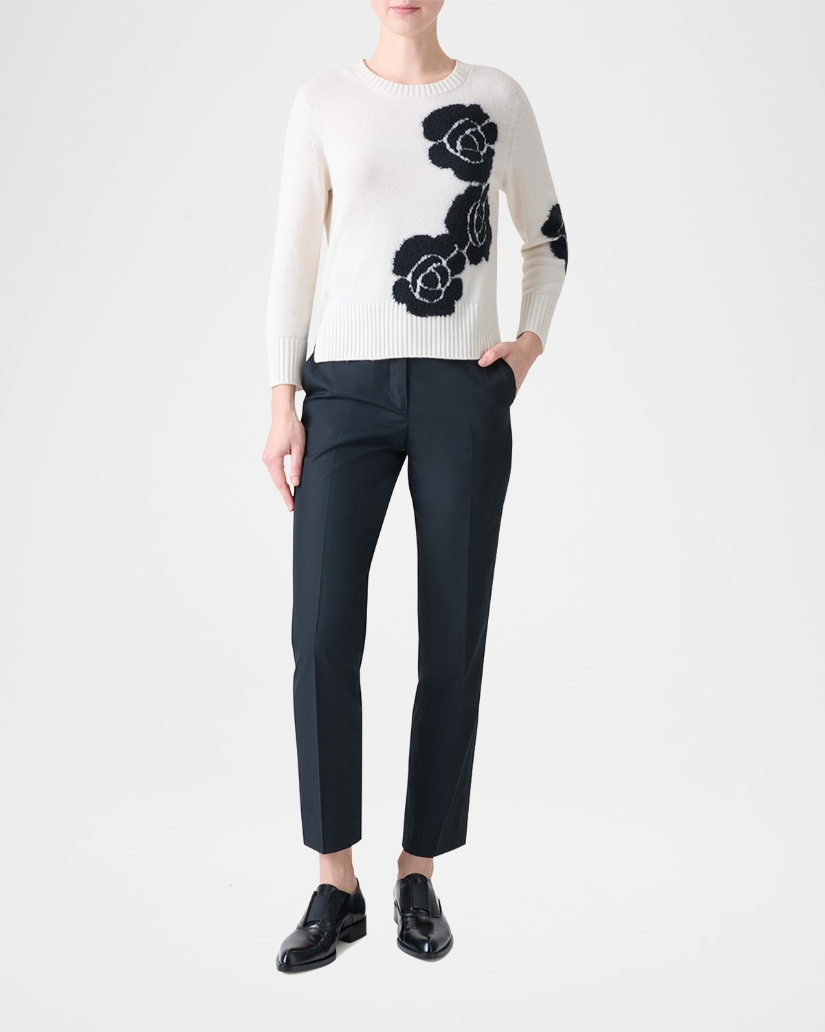 Flavin Cotton Poplin Tapered-Leg Ankle Pants - 2