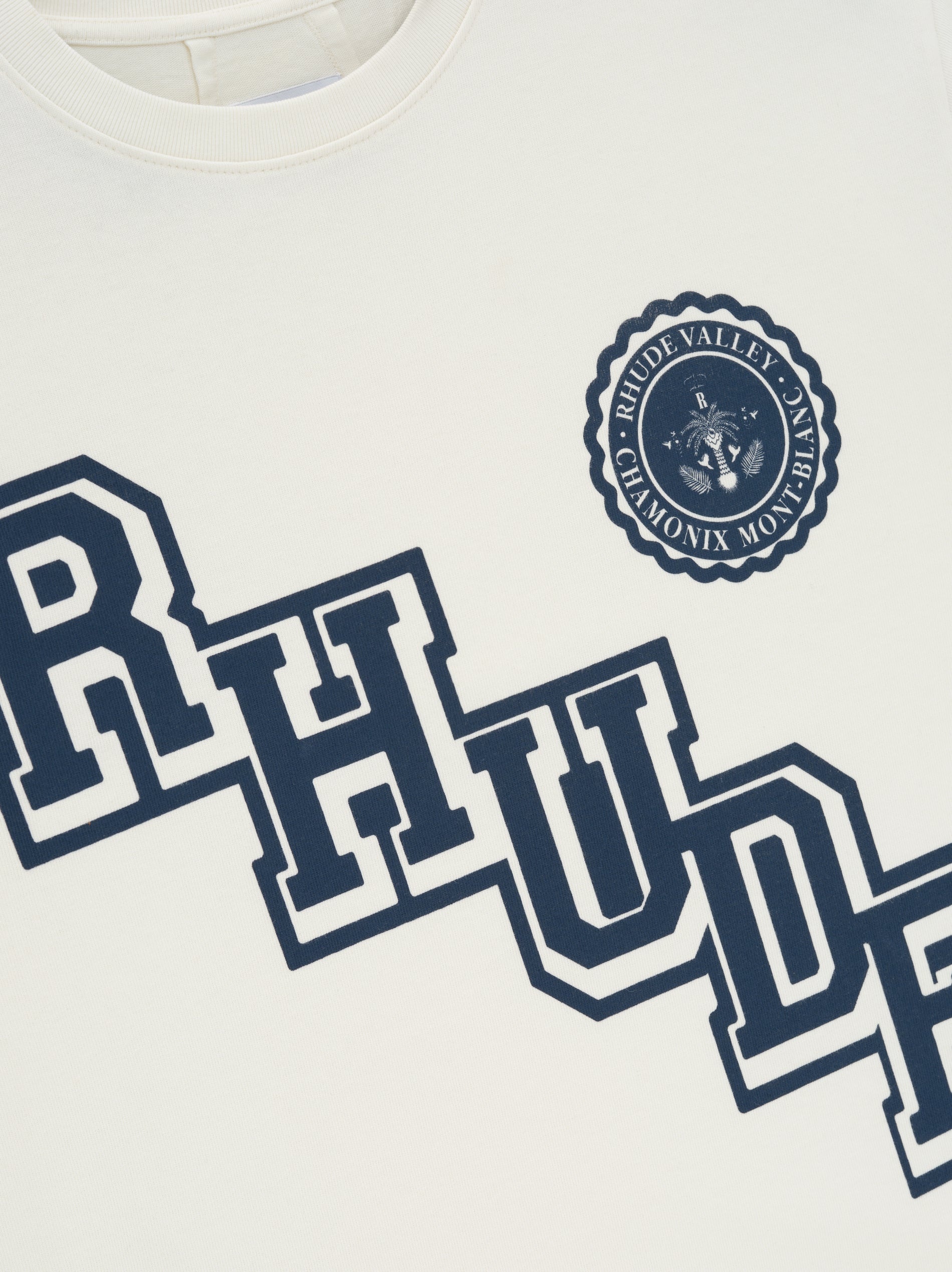 RHUDE COLLEGIATE CREST TEE - 5