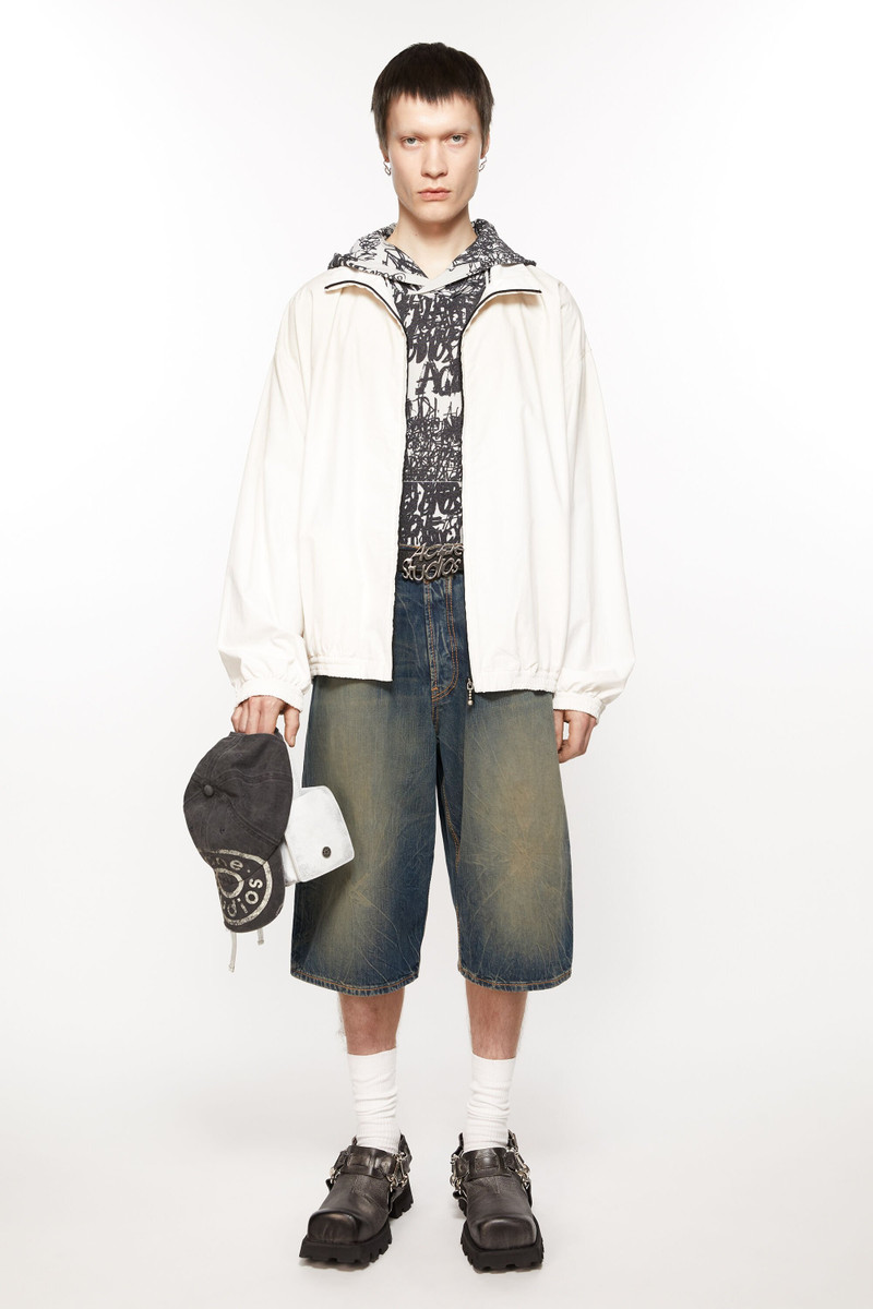 Acne Studios Denim shorts - loose fit - Dark Blue outlook