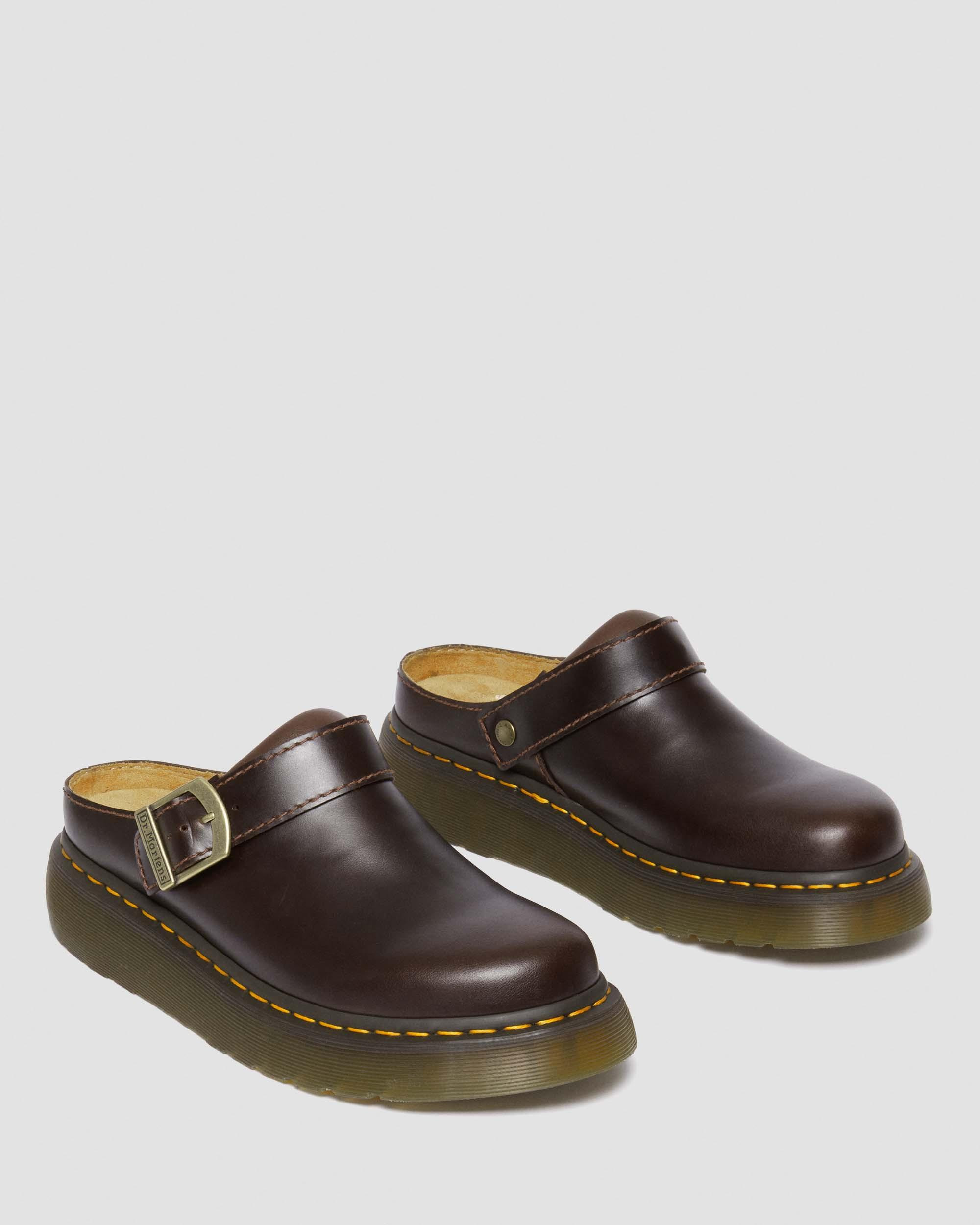 Laketen Atlas Leather Slingback Platform Mules - 9