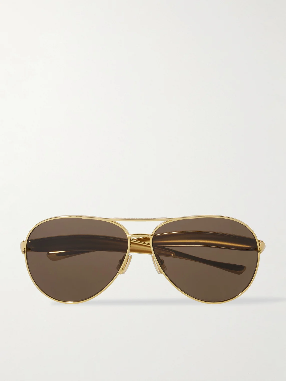 Sardine Aviator-Style Gold-Tone Sunglasses - 1