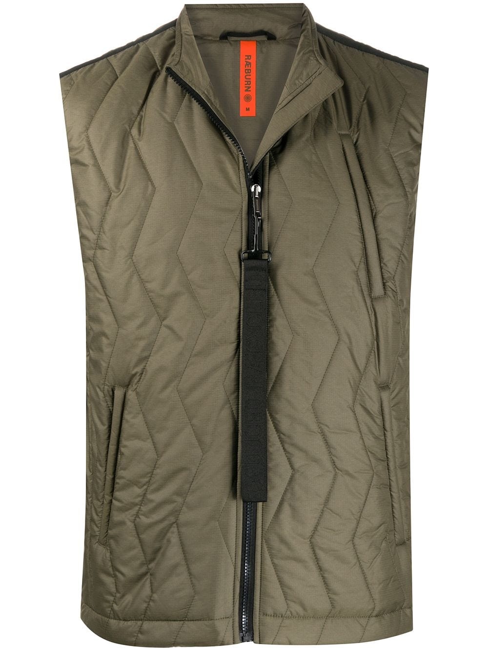 zip-up quilted gilet  - 1