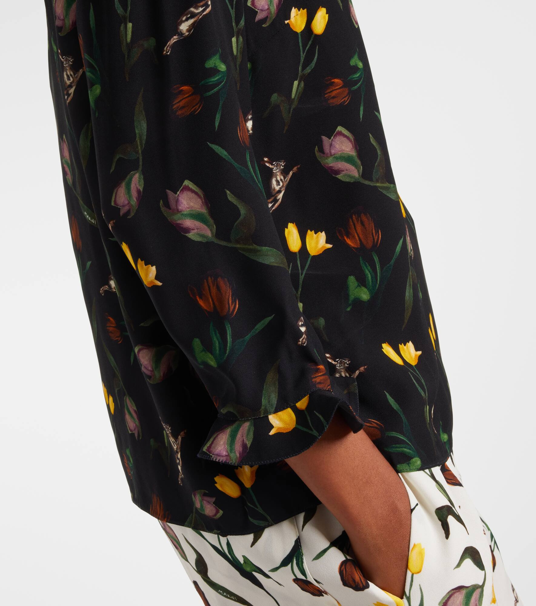 Ruffled floral top - 5