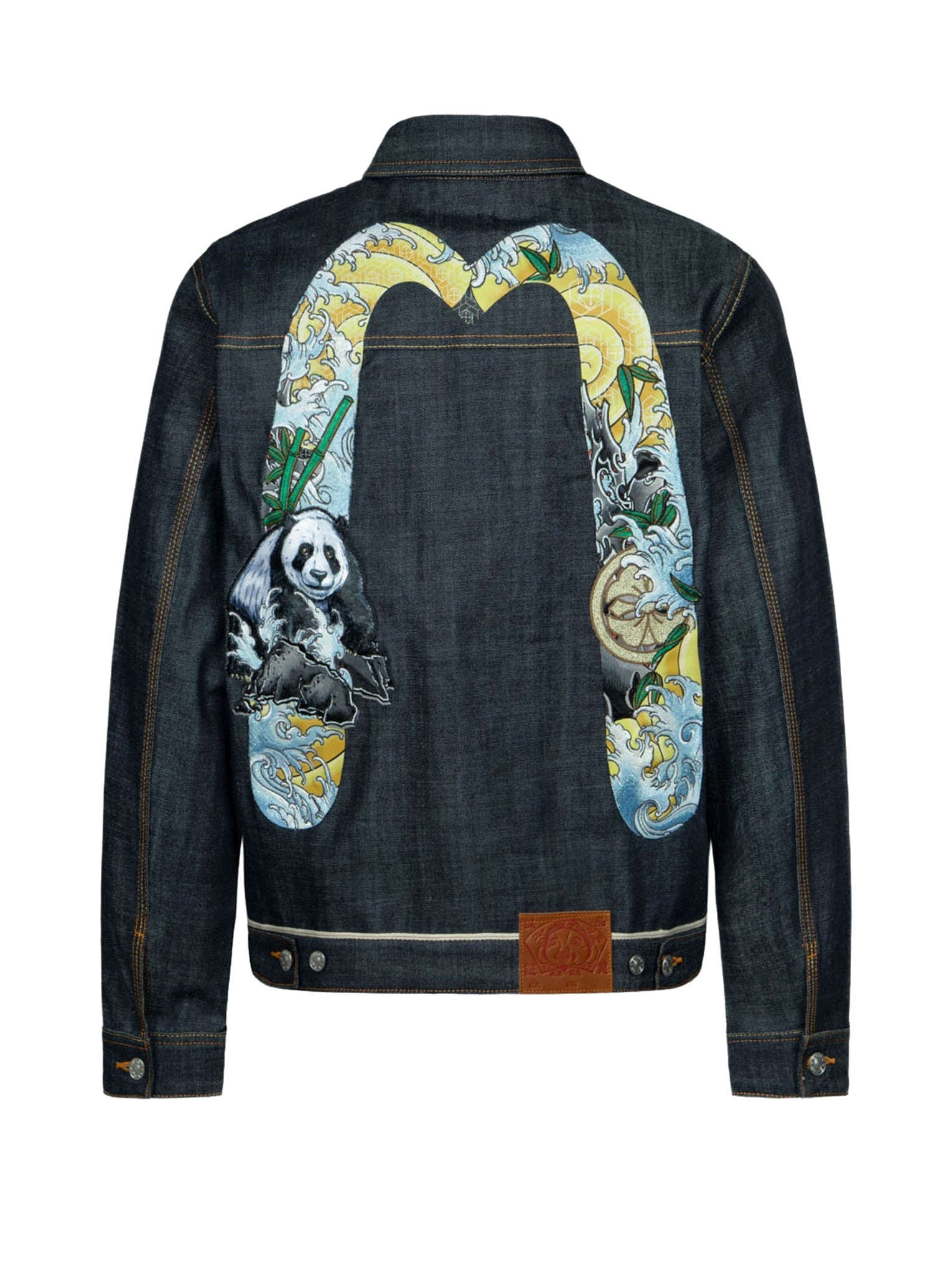 PANDA DAICOCK EMBROIDERY REGULAR FIT DENIM JACKET - 15