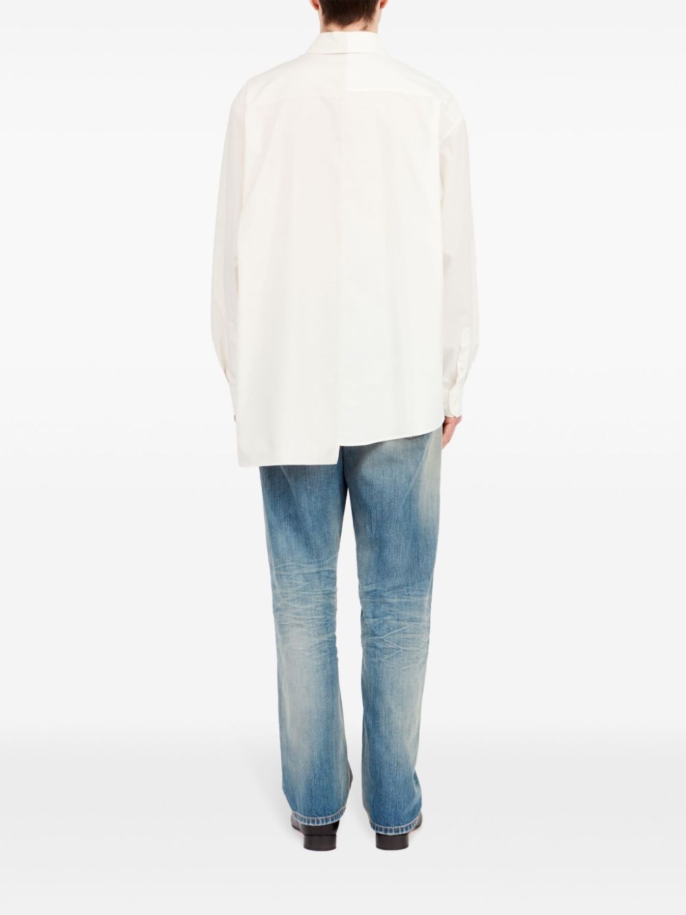 asymmetric cotton shirt - 4