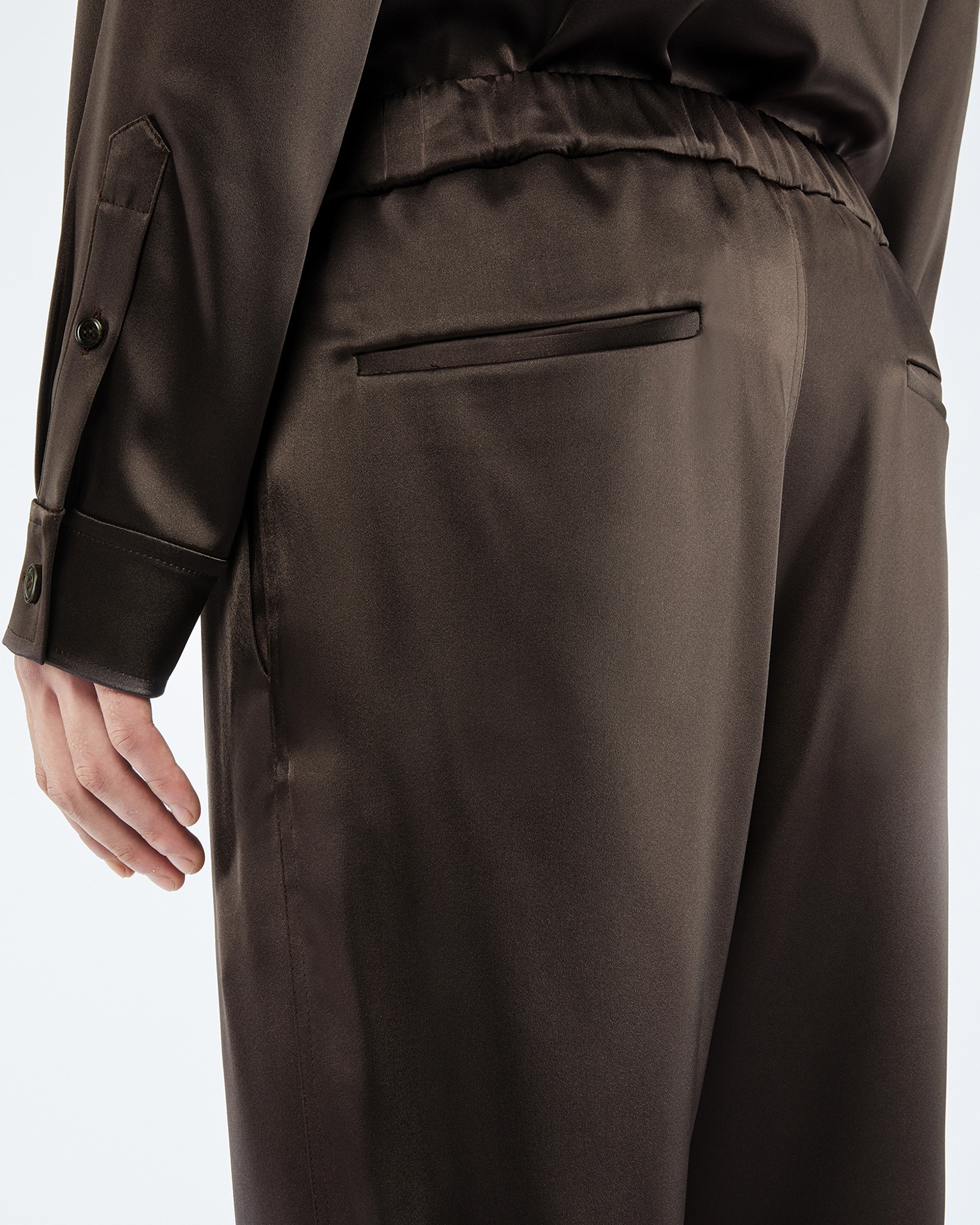 JAIN - ANEW Satin pants - Espresso - 5