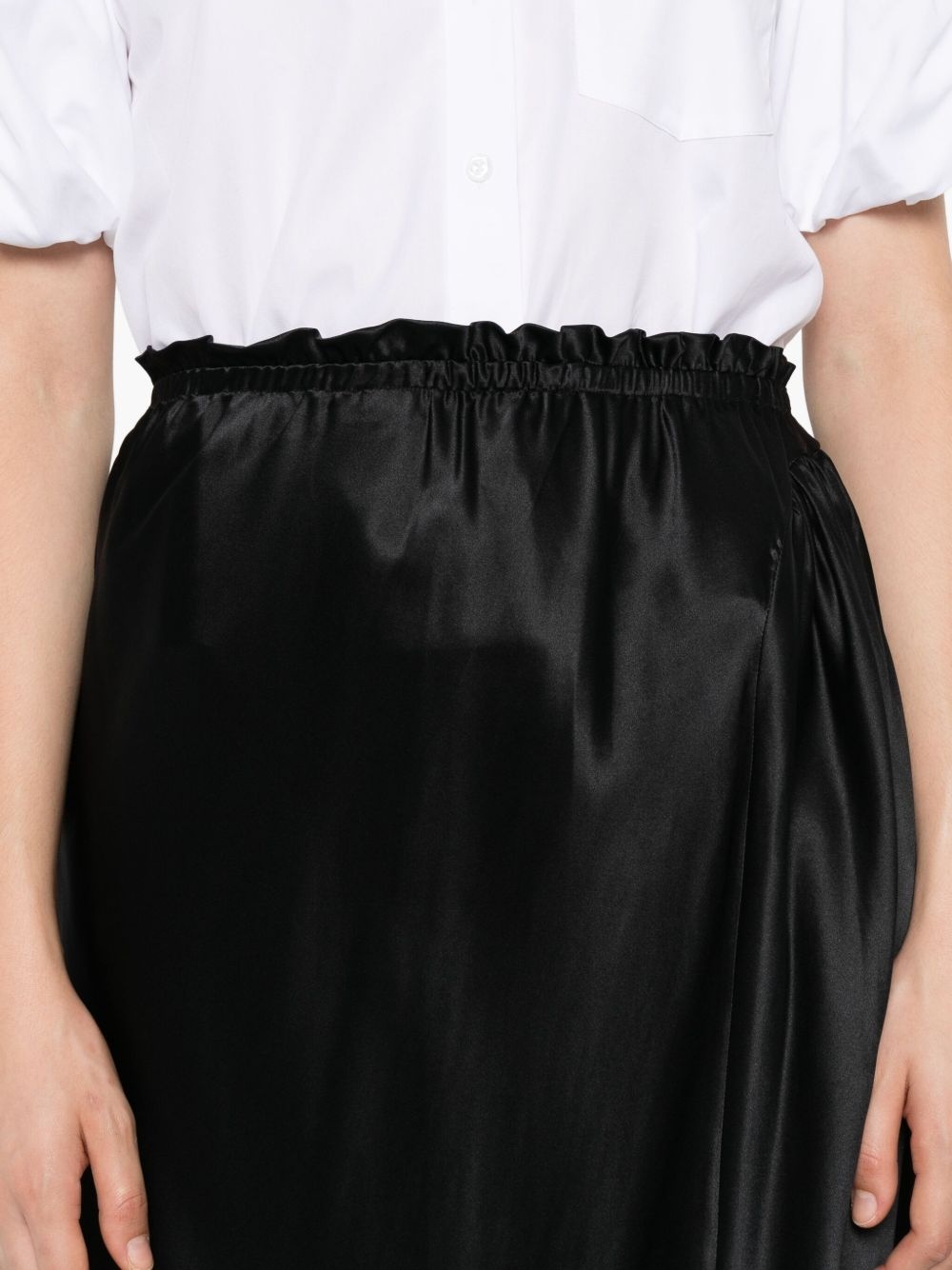 ruffled silk skirt - 5