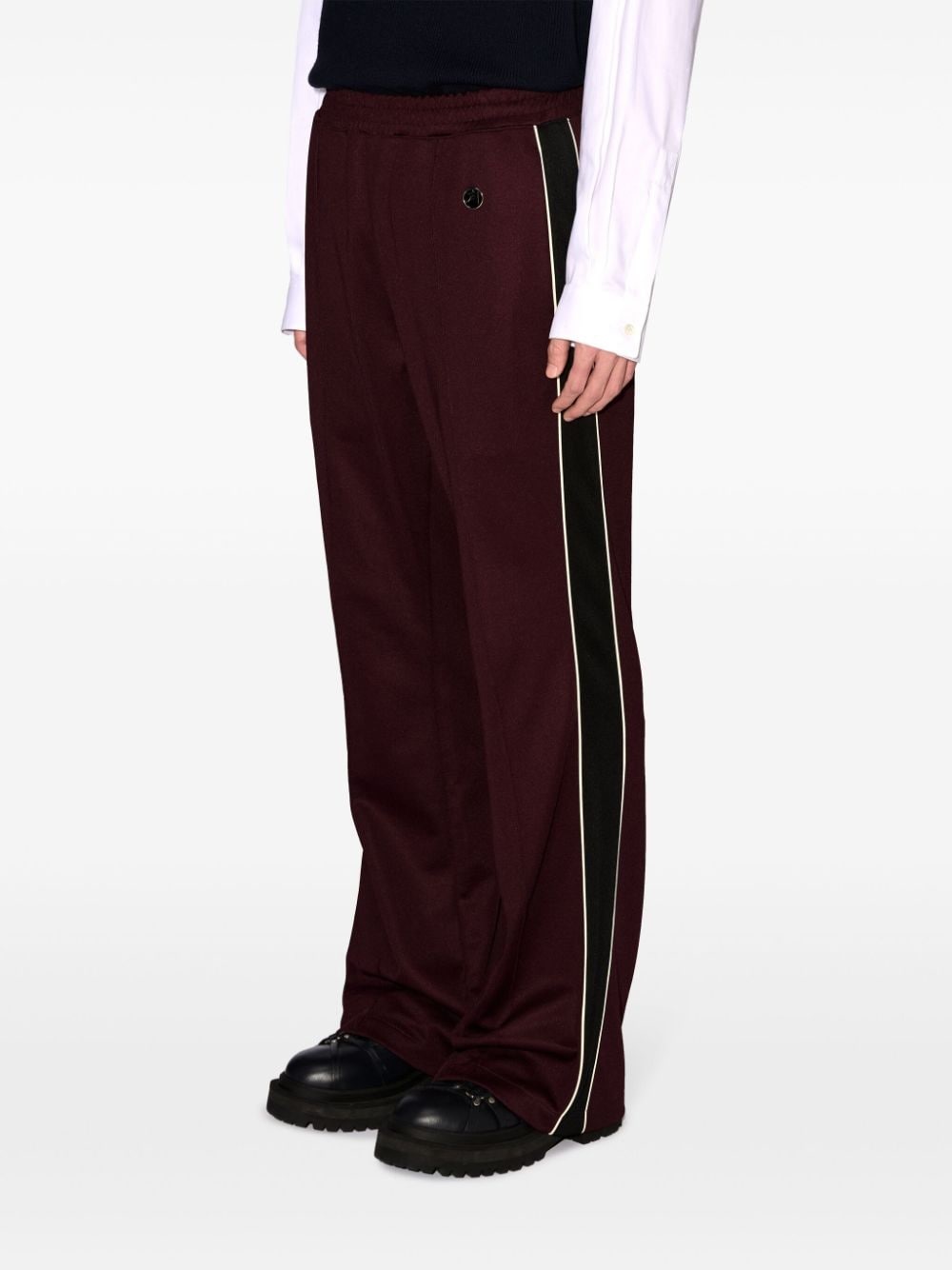 side-stripe track pants - 4