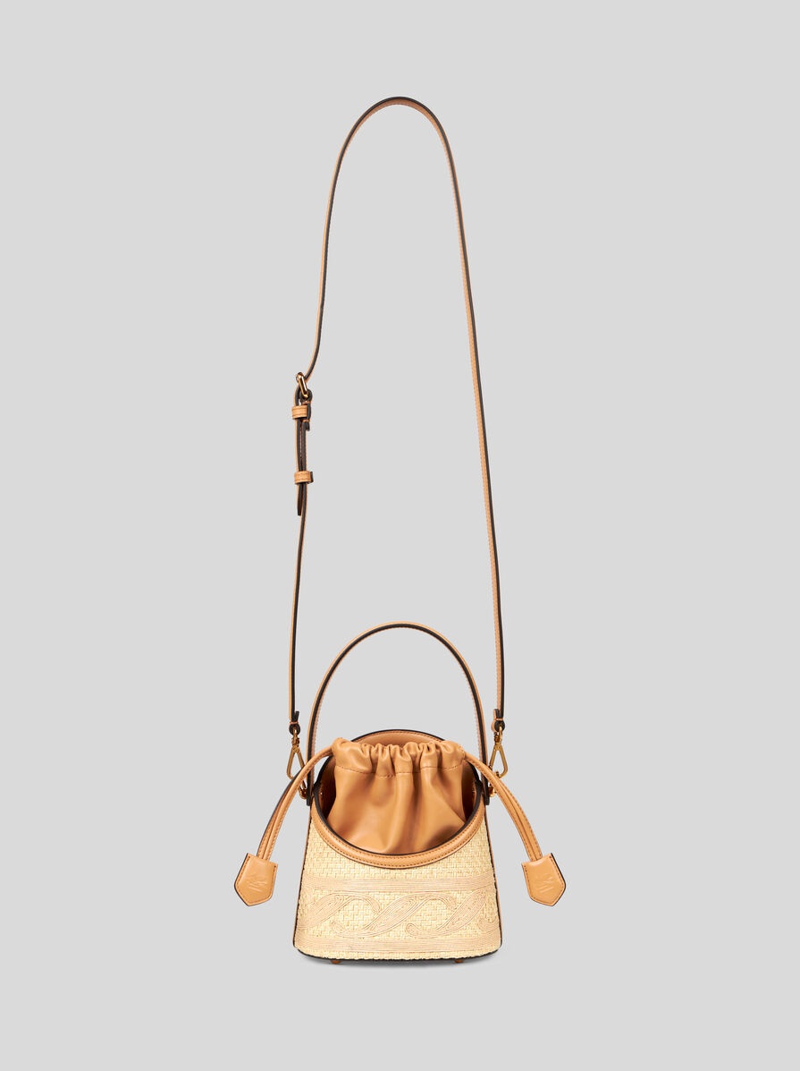 SMALL RAFFIA SATURNO BAG - 3