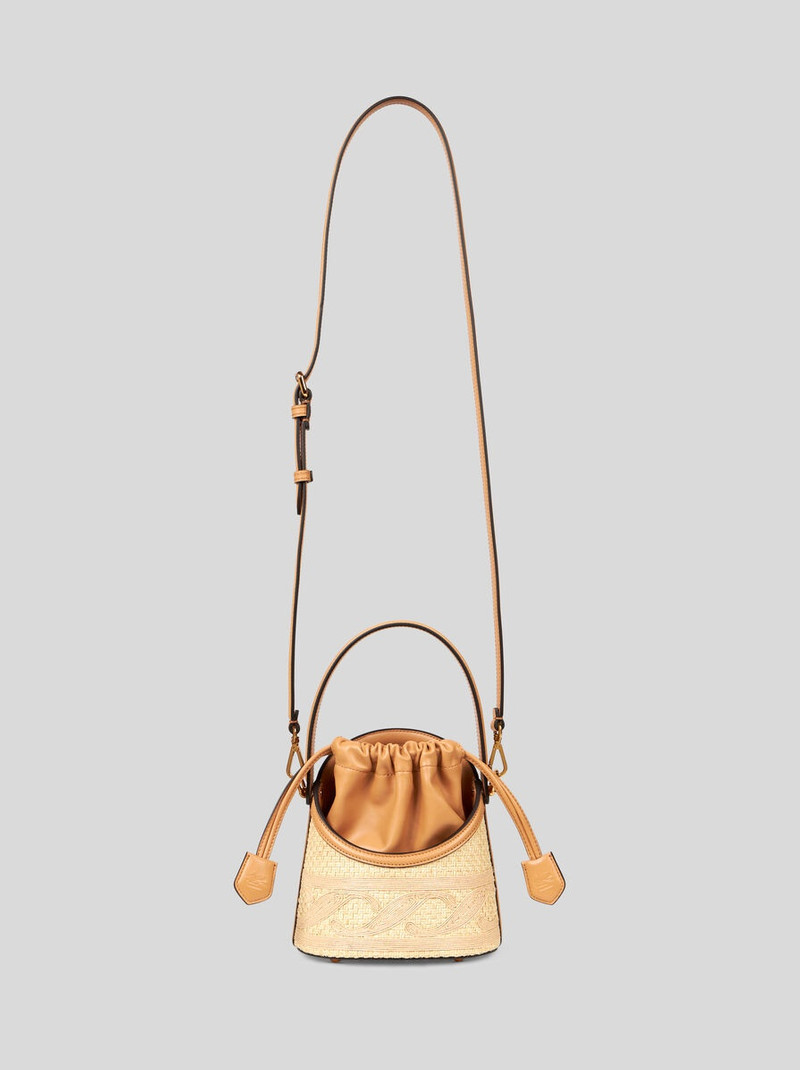 SMALL RAFFIA SATURNO BAG 3