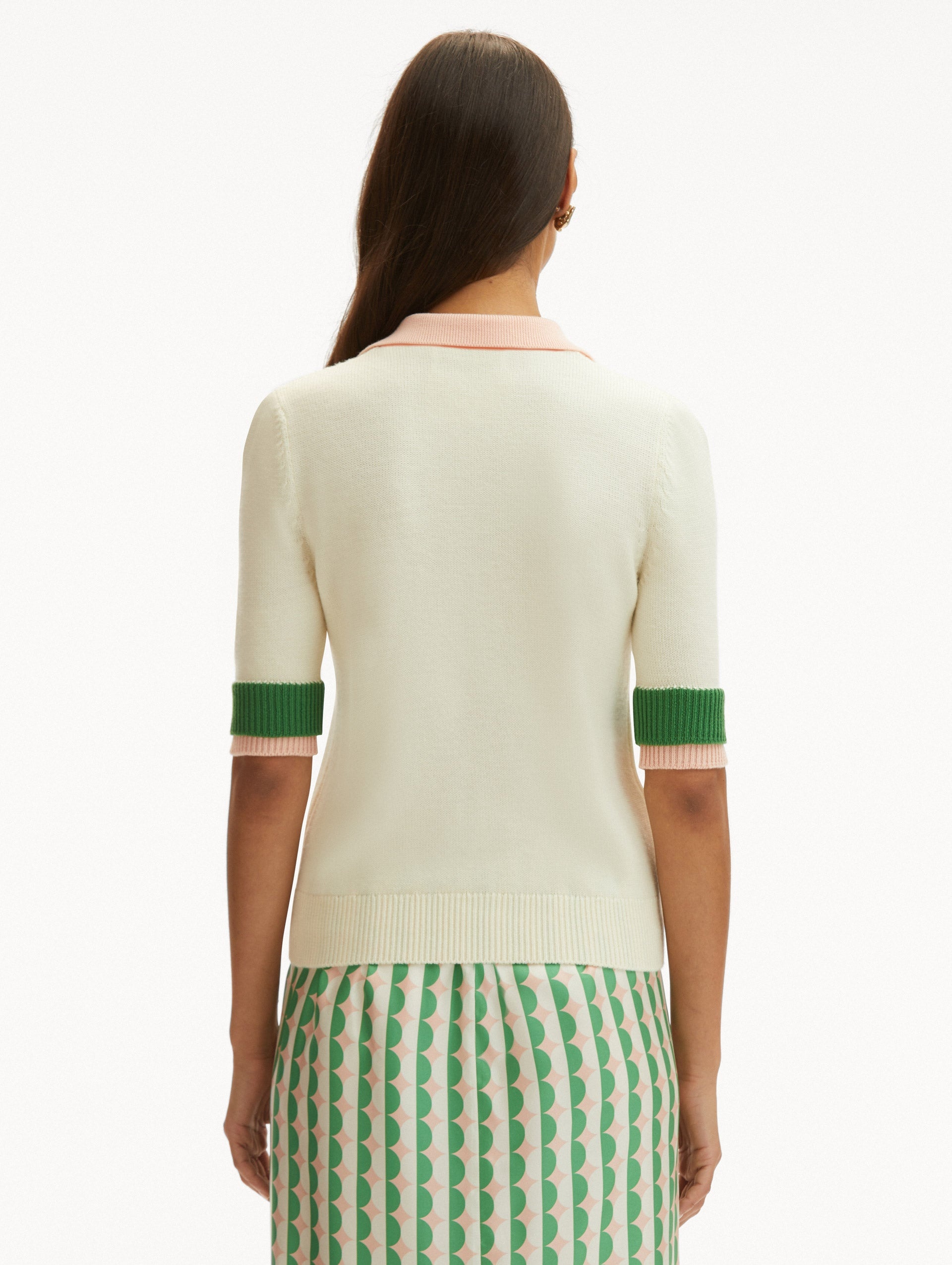 COLOR BLOCK POLO PULLOVER - 4