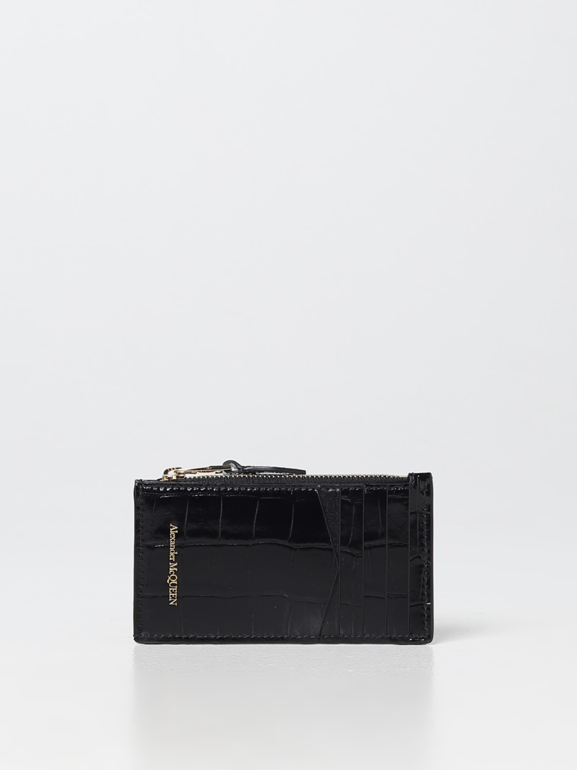 McQueen card holder in shiny leather - 2