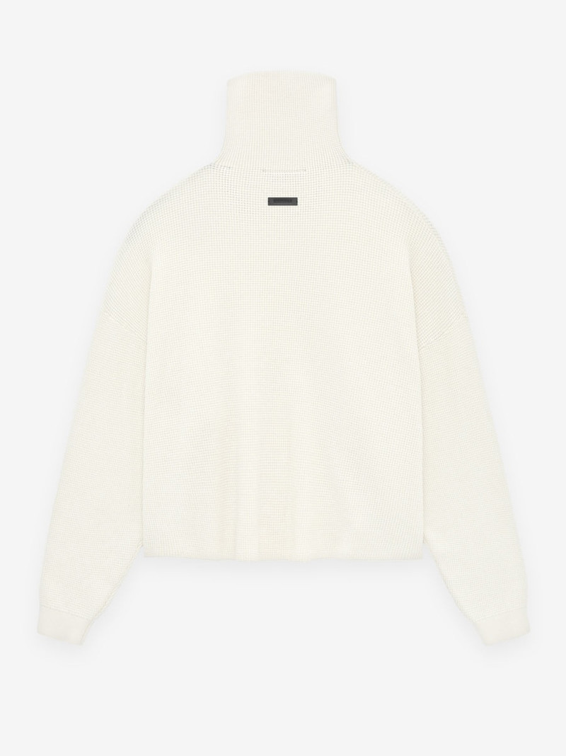 ESSENTIALS Womens Waffle Turtleneck outlook