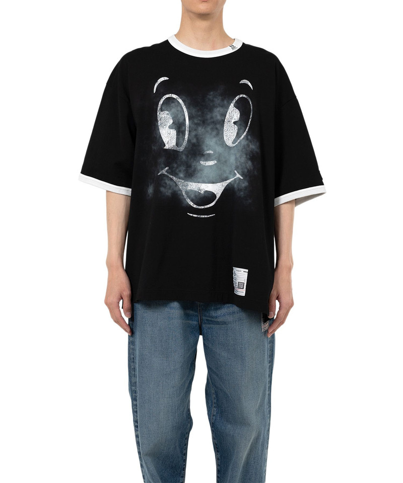 Maison MIHARAYASUHIRO Happy Face Printed Ringer T-shirt outlook