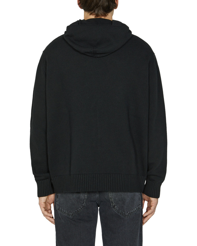 BUCKLE COLLAR KNITTED HOODIE 7