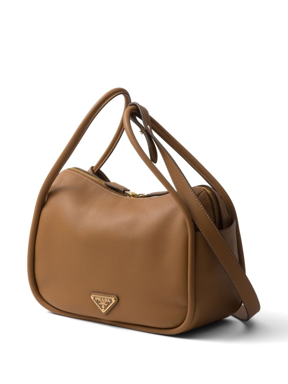 logo-plaque leather tote bag - 5