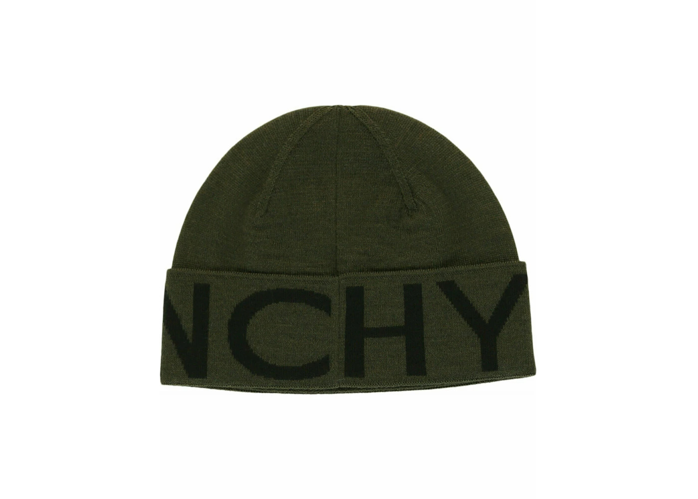 Givenchy Jacquard Logo Beanie Khaki Multi - 4