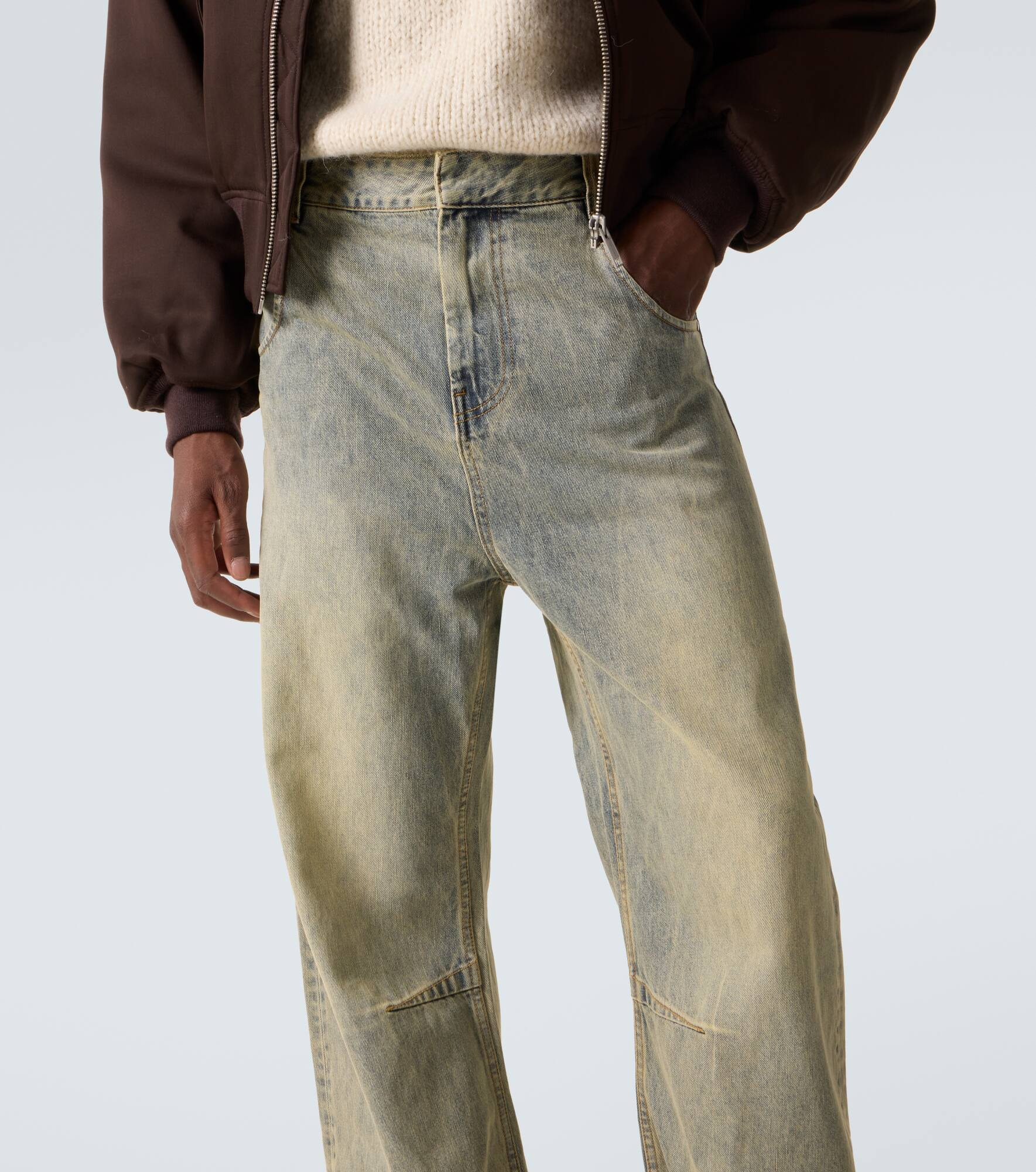 Faded straight jeans - 5