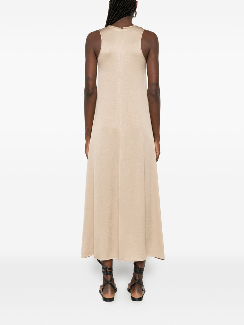 embellished-neck sleeveless midi dress 4